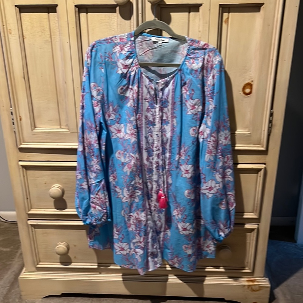 Very cute dress from Tuckernuck size xl blue and pink
